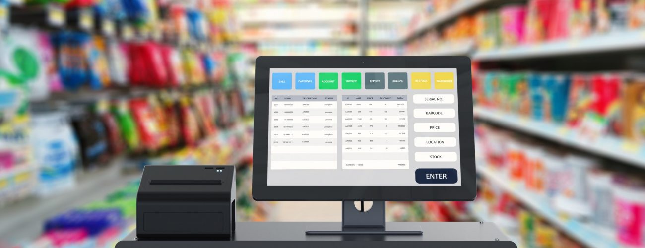 3d rendering point of sale system for store management